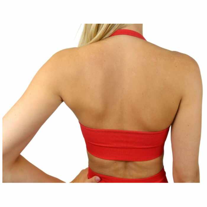 Fittastic Sportswear Open Back Bra - Salsa Red
