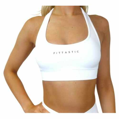 Fittastic Sportswear Open Back Bra - Pure White