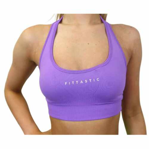 Fittastic Sportswear Open Back Bra - Dreamy Purple
