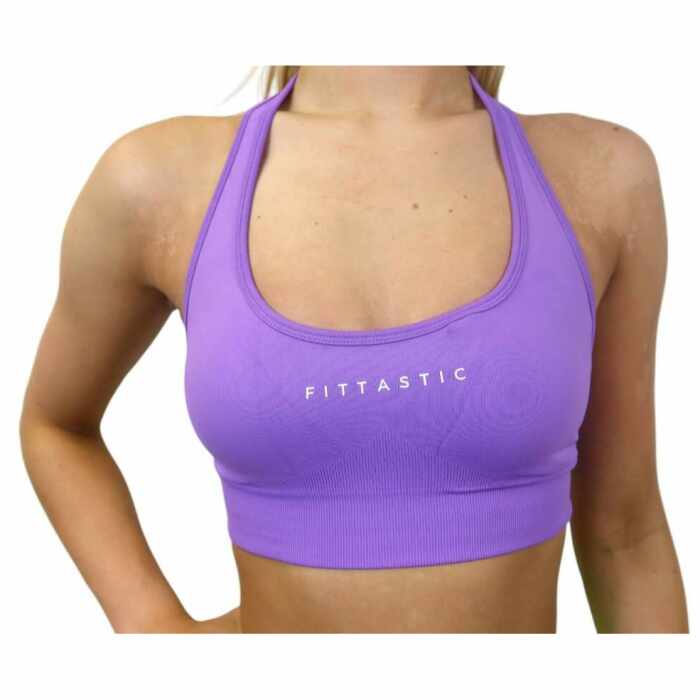 Fittastic Sportswear Open Back Bra - Dreamy Purple