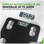 Tunturi SC30 Smart Scale - Weegschaal met app