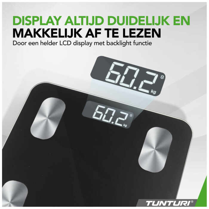 Tunturi SC30 Smart Scale - Weegschaal met app