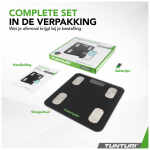 Tunturi SC30 Smart Scale - Weegschaal met app