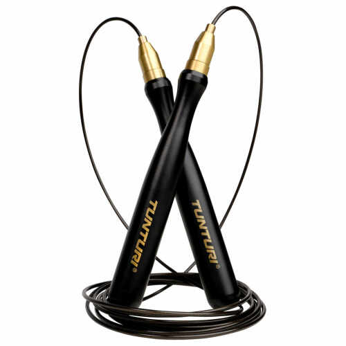 Tunturi Centuri Verstelbare springtouw Pro - speed rope - 3m- Zwart