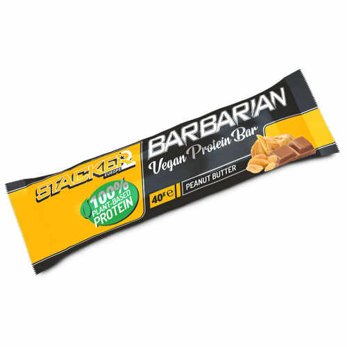 Stacker 2 Barbarian Vegan Protein Bar - Peanut Butter 40gr - jokasport.nl