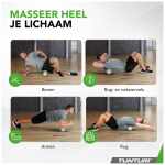 Tunturi Yoga Grid Foam Roller 33cm - jokasport.nl