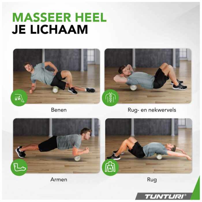 Tunturi Yoga Grid Foam Roller 33cm - jokasport.nl
