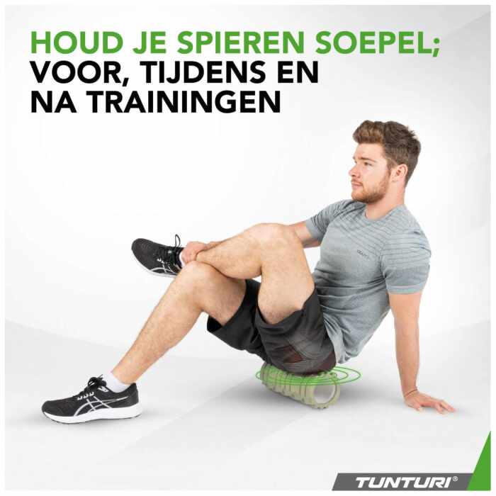 Tunturi Yoga Grid Foam Roller 33cm - jokasport.nl