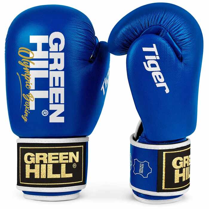 Green Hill Tiger 2.2 Bokshandschoenen - Leer - Blauw