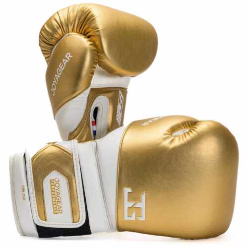 Joyagear Performance Velcro Bokshandschoenen - Goud/Wit jokasport.nl