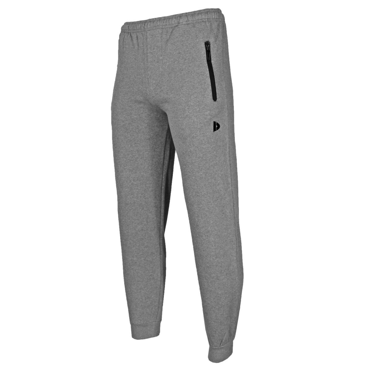 Donnay Jack Fleece Pants - Jogginbroek met rits - Lichtgrijs