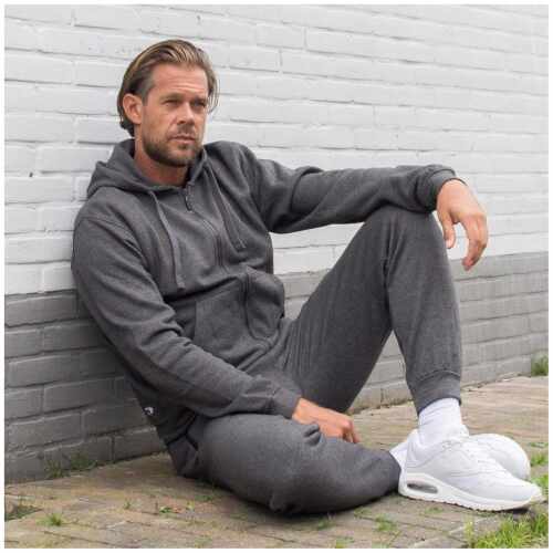 Donnay Jack Fleece Pants - Jogginbroek met rits - Donkergrijs