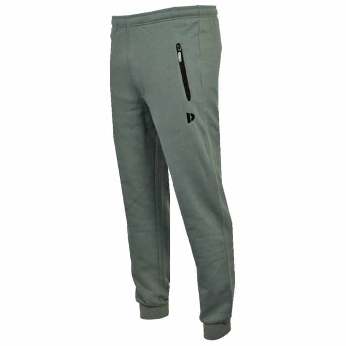 Donnay Jack Fleece Pants - Jogginbroek met rits - Legergroen