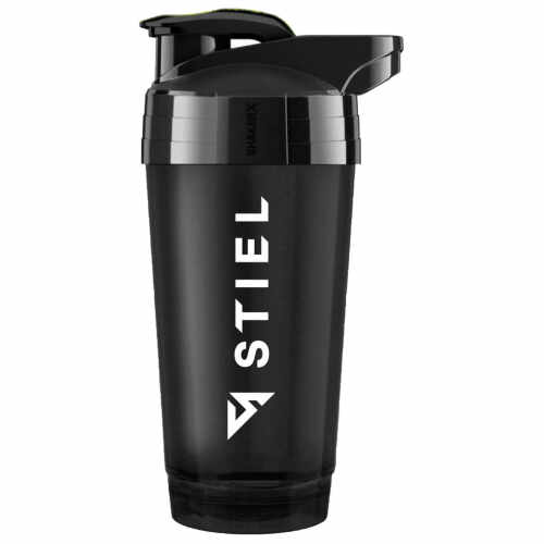 Stiel ShakerX - 700ml - BPA vrij - Zwart met wit - jokasport.nl