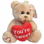 Knuffelbeer met hartje (You're Sweet) - Teddybeer 18cm - Alma Jokasport.nl