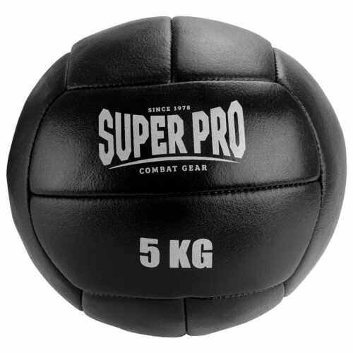 Super Pro Medicijnbal - Leer - Zwart - 5 kilo