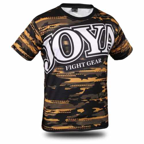 Joya Camo V2 Sportshirt - Polyester -  Zwart/Goud
