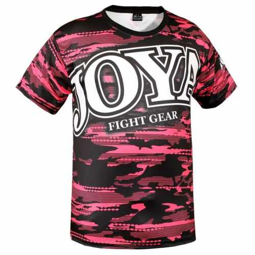 Joya Camo V2 Sportshirt - Polyester - Zwart/Roze