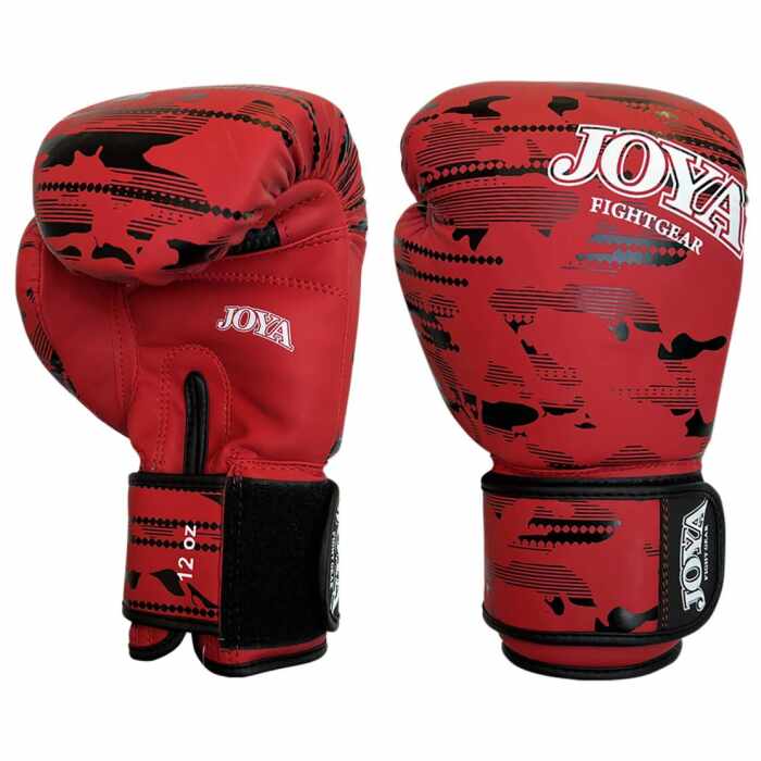 Joya Camo V2 Kickbokshandschoenen PU - Rood/Zwart