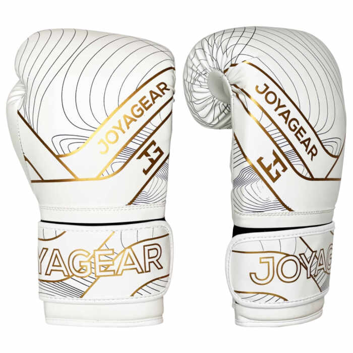 Joya Essential - PU Bokshandschoenen - Wit met goud 1 Joya Essential - PU Bokshandschoenen - Wit met goud