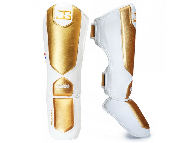 Joyagear Performance Scheenbeschermers - Wit/Goud