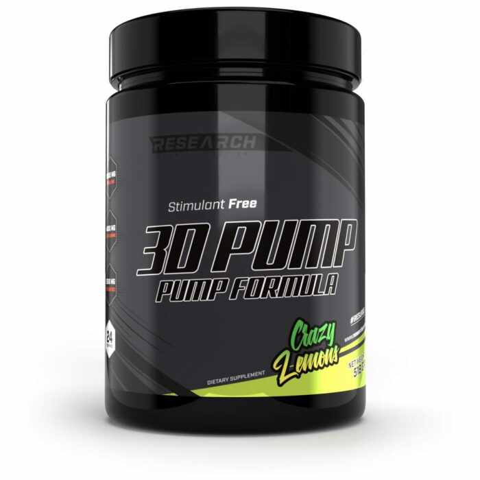 Research 3D Pump Pre-Workout - Zonder stimulanten