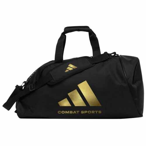Adidas Combat 2-in-1 Sporttas - Polyester - Zwart/Goud