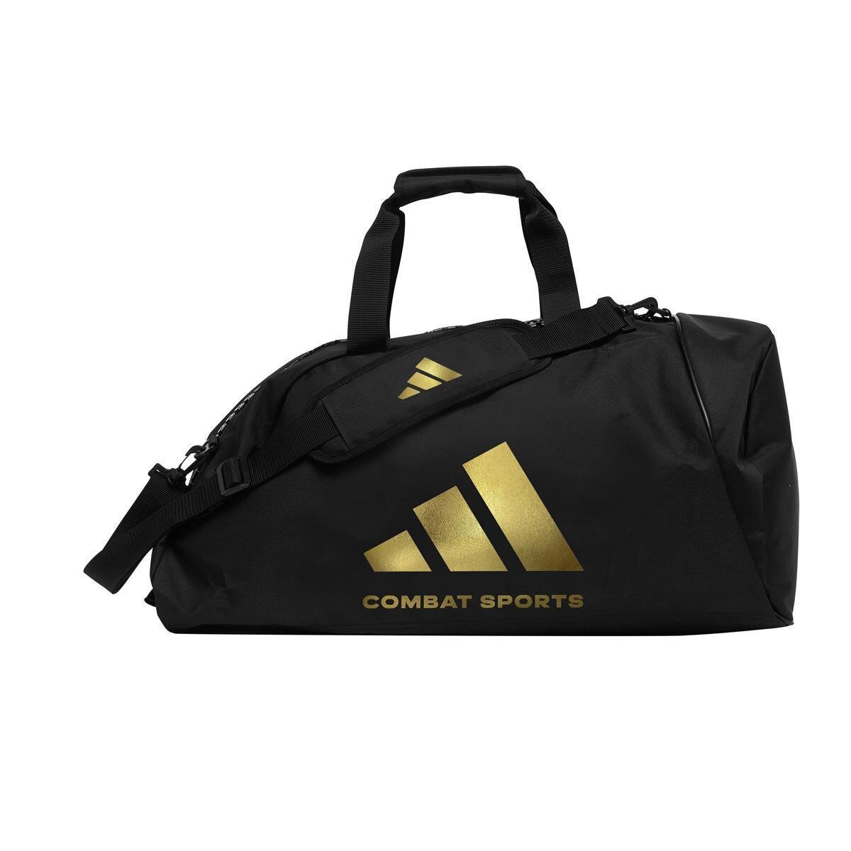 Adidas Combat 2-in-1 Sporttas - Polyester - Zwart/Goud