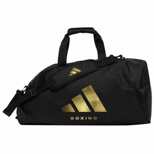 Adidas Boxing 2-in-1 Sporttas - Polyester - Zwart/Goud