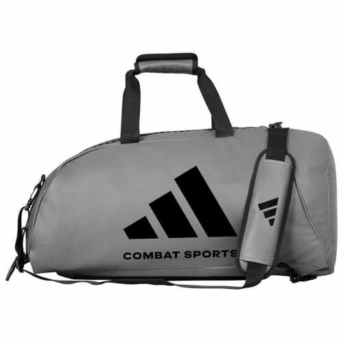 Adidas Combat 2-in-1 Sporttas - PU - Grijs/Zwart