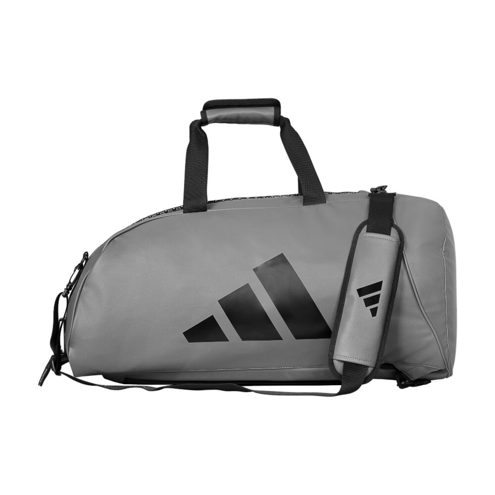 Adidas Classic 2-in-1 Sporttas - PU - Grijs/Zwart