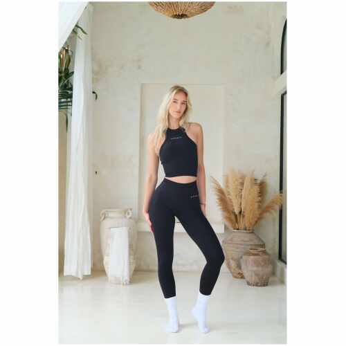 Fittastic Sportswear Halter Top - Shadow Black