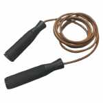 Stiel Springtouw Leer met kunststof handvat www.jokasport.nl