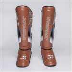 De Joyagear  Evolution Pro  scheenbeschermers - Bruin -Wit