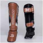 De Joyagear  Evolution Pro  scheenbeschermers - Bruin -Wit