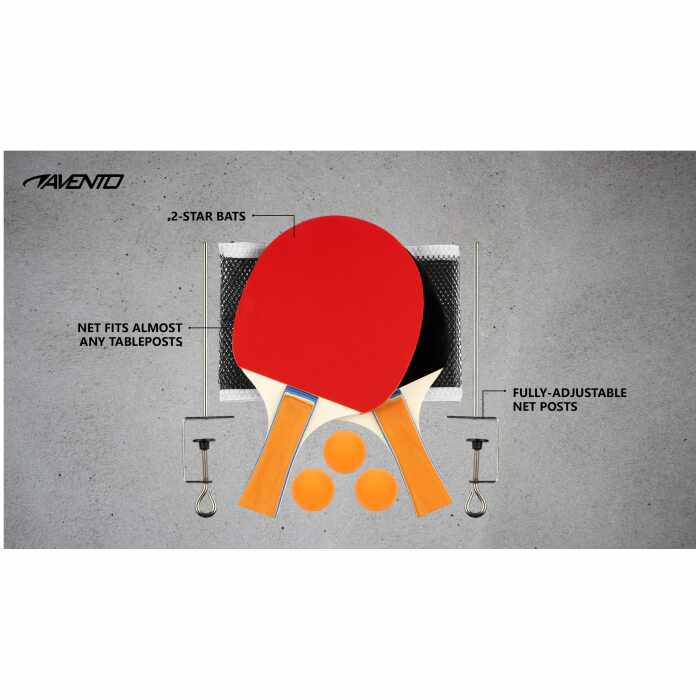 Avento Tafeltennisset - Complete (met schroefnet)