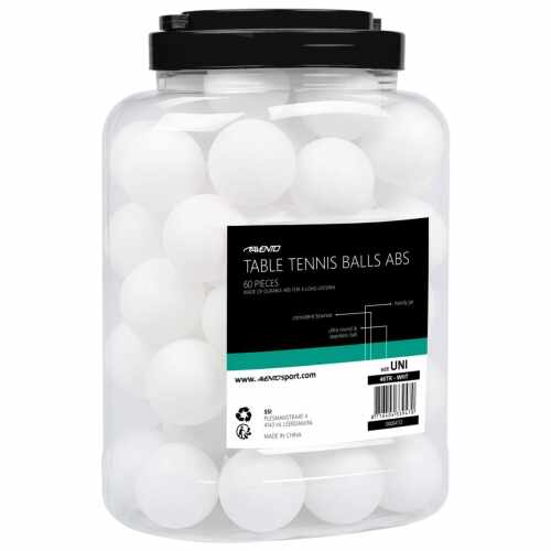 Avento Tafeltennisballen ABS in Pot - 60 stuks