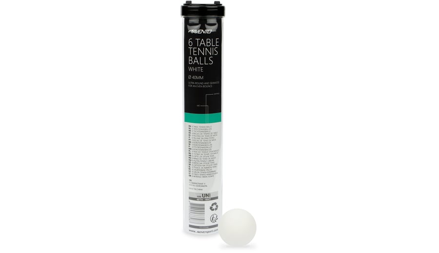 Avento Tafeltennisballen ABS Wit - 6 stuks