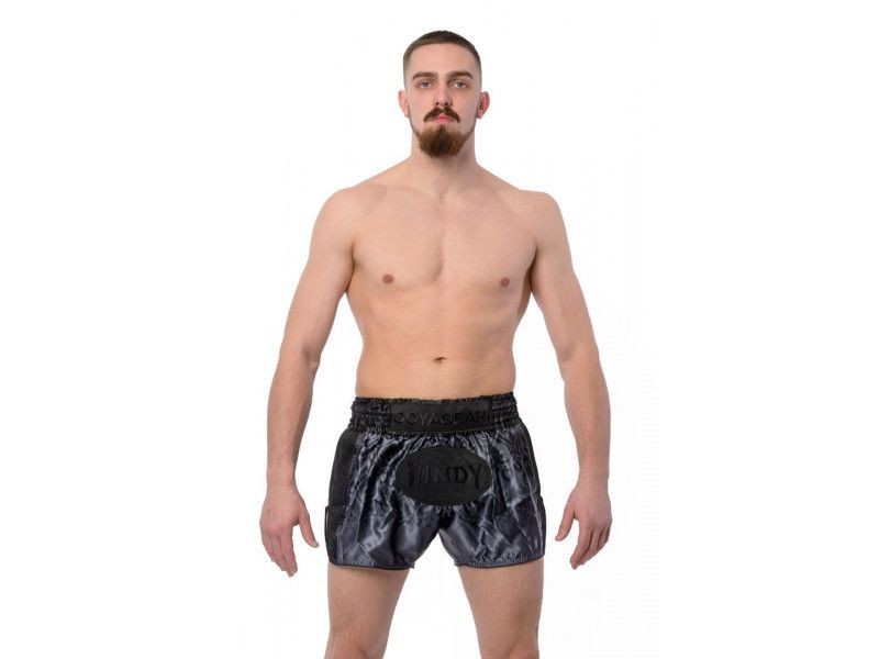 Joyagear x Windy Muay Thai broekje - Volledig zwart