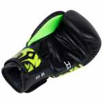 Joya Nak Muay - Bokshandschoenen Leer - Zwart / Lime