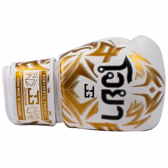 Joya Nak Muay - Bokshandschoenen Leer - Wit / Goud