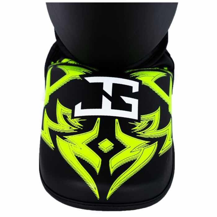 Joya Nak Muay - Scheenbeschermers - Zwart / Lime