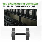 Tunturi Rapid Adjustable Dumbbell Set, 20kg, per piece