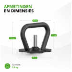 Tunturi Rapid Adjustable Kettlebell Handle, 3,5kg