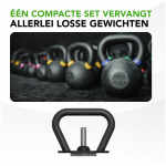 Tunturi Rapid Adjustable Kettlebell Handle, 3,5kg