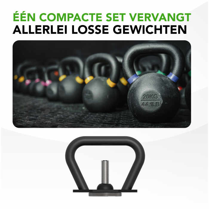 Tunturi Rapid Adjustable Kettlebell Handle, 3,5kg