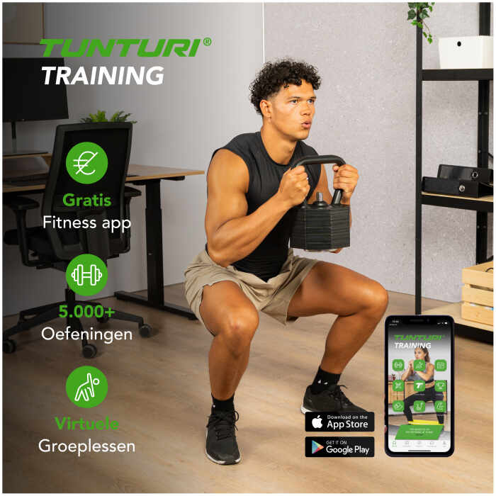 Tunturi Rapid Adjustable Kettlebell Handle, 3,5kg