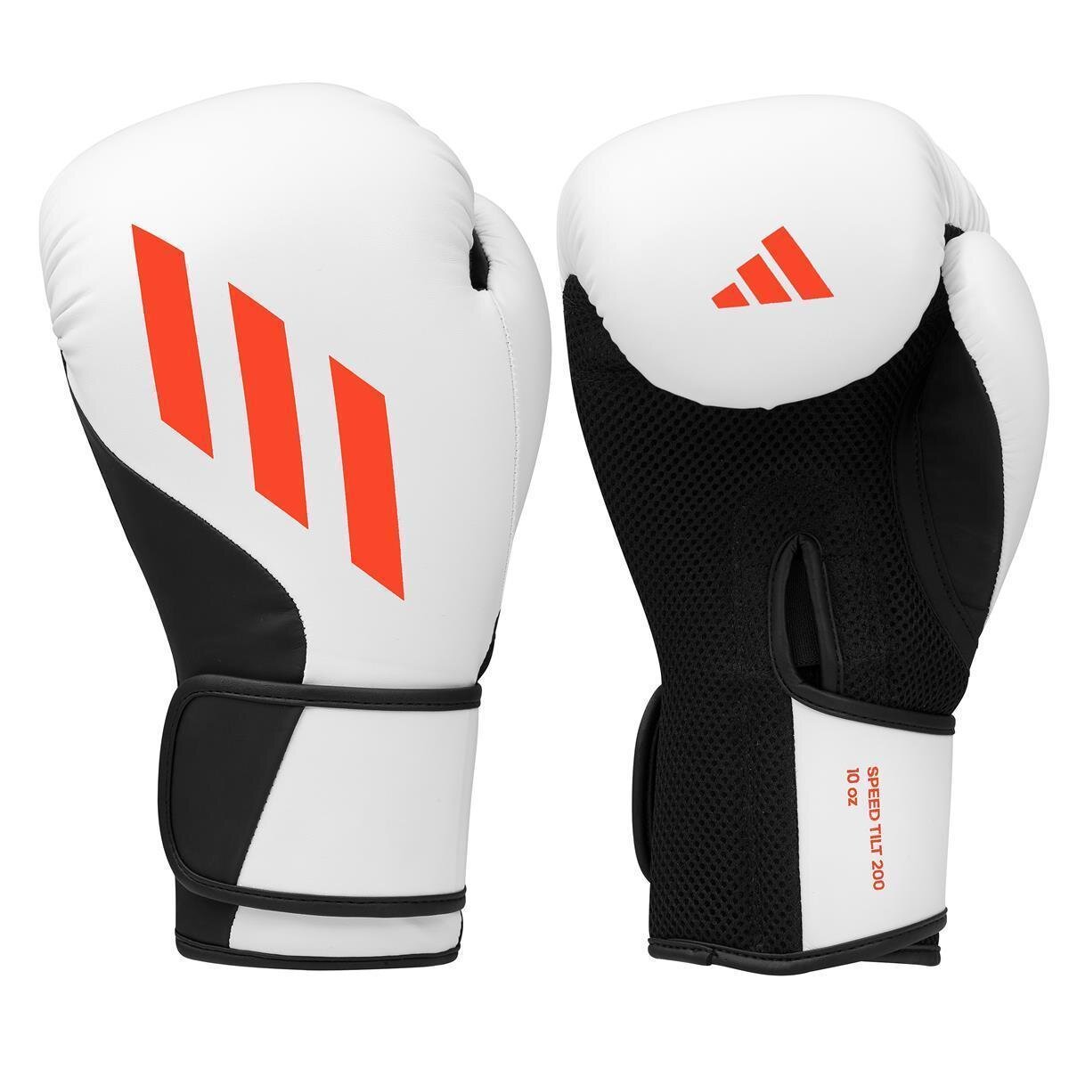 Adidas Speed Tilt 200 Bokshandschoenen - Wit/Zwart/Oranje