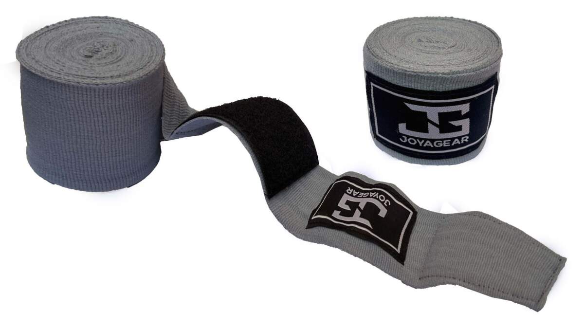 Joyagear Velcro Boks Bandage Katoen - Grijs