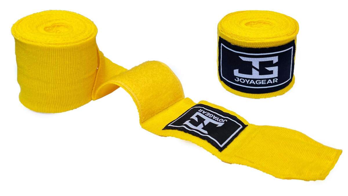 Joyagear Velcro Boks Bandage Katoen - Geel